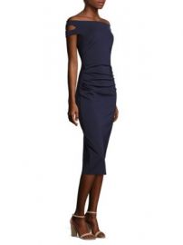 Trina Turk - Off the Shoulder Enliven Sheath Dress at Saks Fifth Avenue